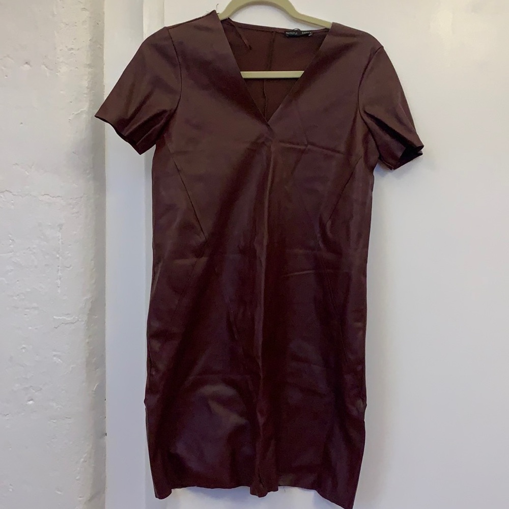 Faux leather Zara dress